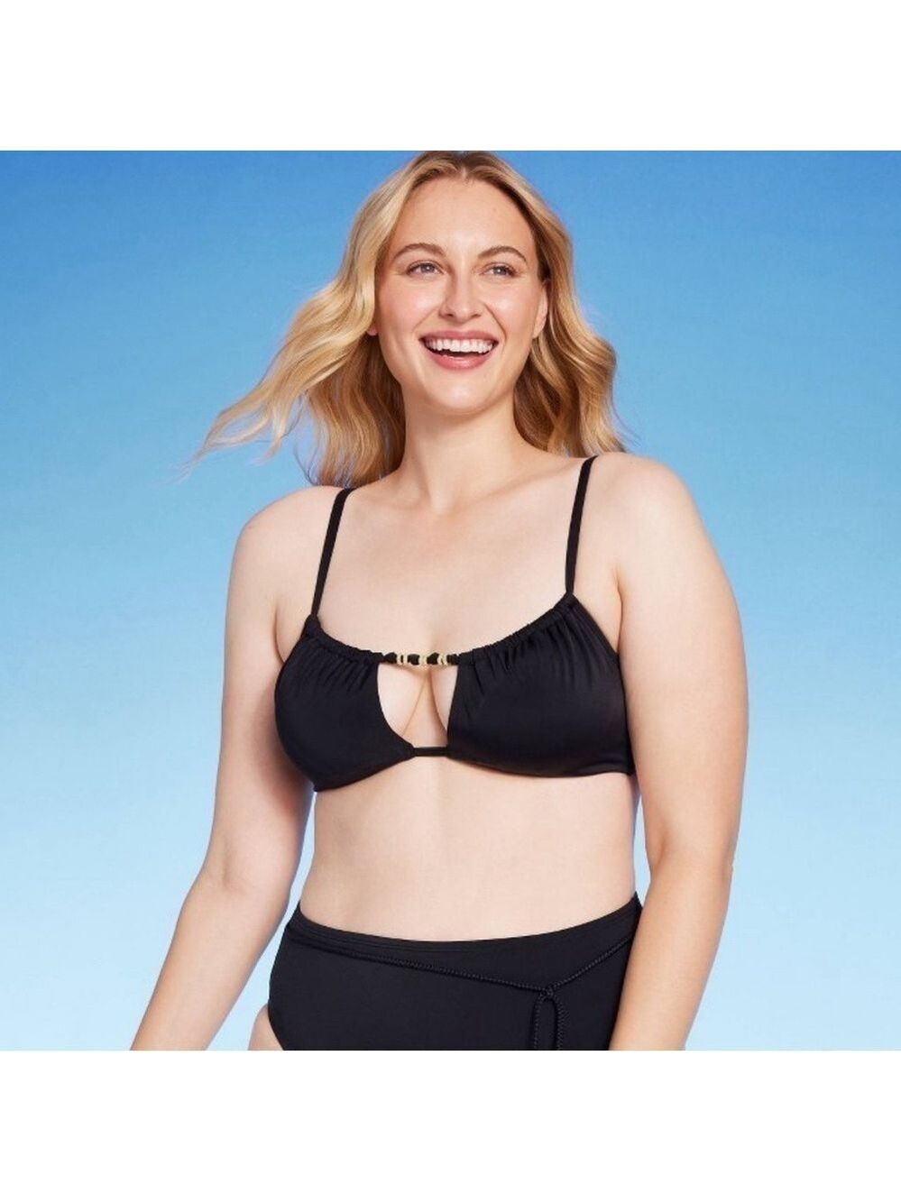 Shade & Shore Bead Detail Underwire Bikini Top